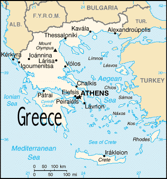 Map of Greece